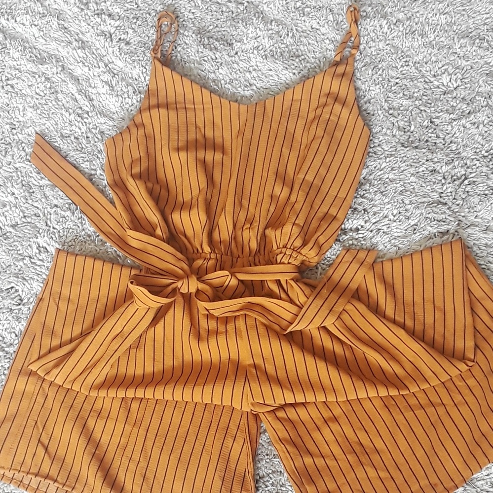 Striped  jumpsuit
